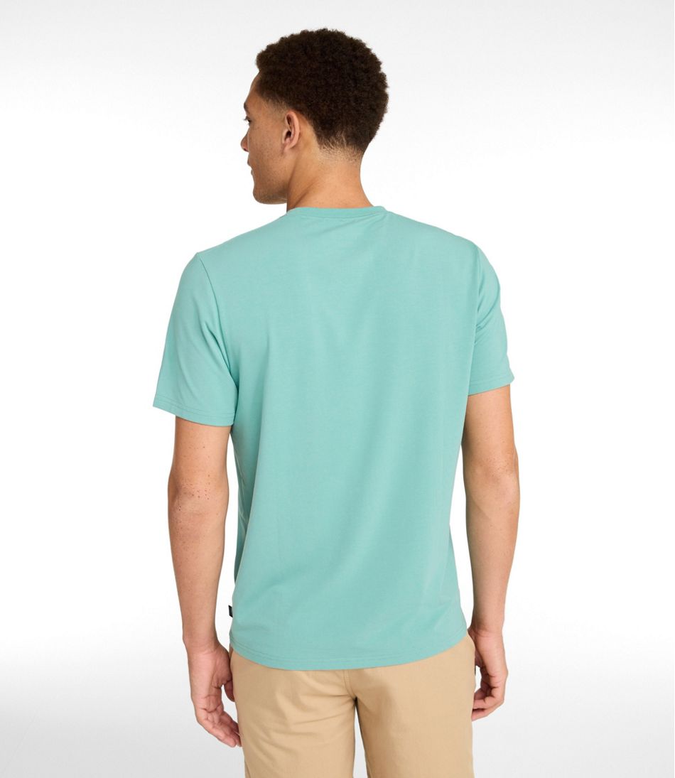 Men's Comfort Stretch Performance® Pima Tee, Short-Sleeve Without Pocket - L.L.Bean Popular