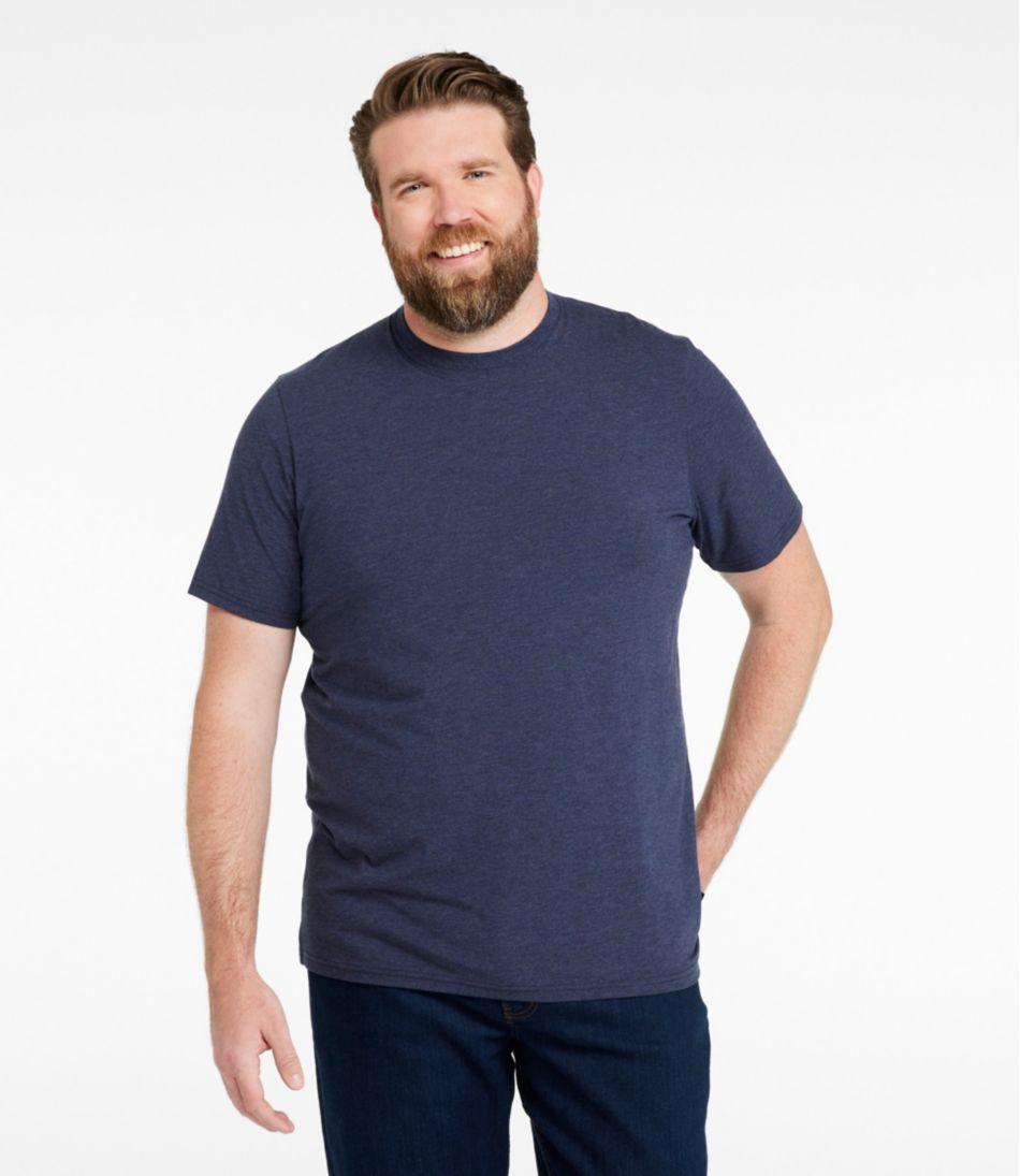 Men's Comfort Stretch Performance® Pima Tee, Short-Sleeve Without Pocket - L.L.Bean Popular