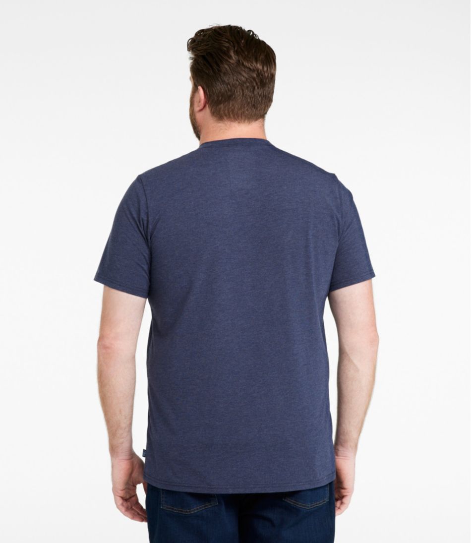 Men's Comfort Stretch Performance® Pima Tee, Short-Sleeve Without Pocket - L.L.Bean Popular