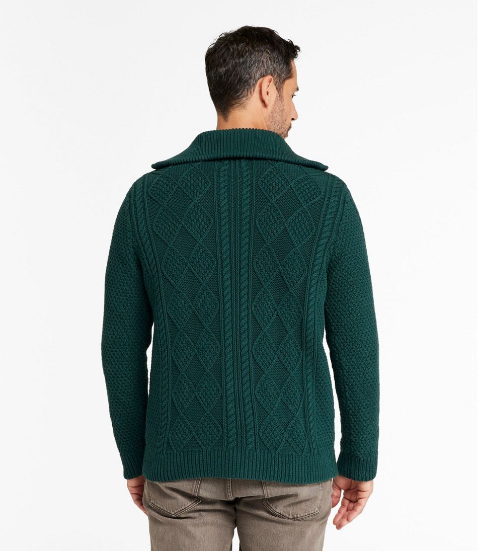 Men's Signature Cotton Fisherman Sweater, Full-Zip - L.L.Bean Great Value