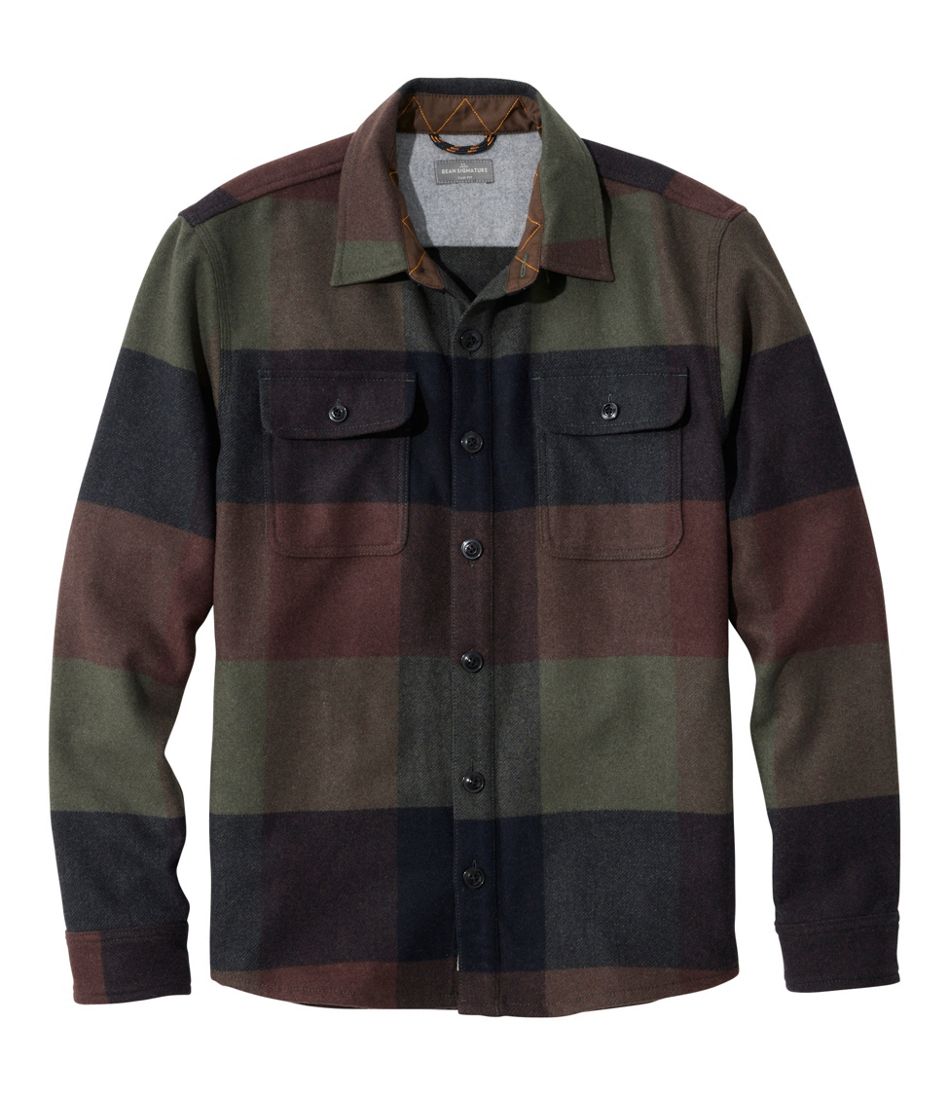 Men's Signature Wool Workshirt, Plaid - L.L.Bean Latest