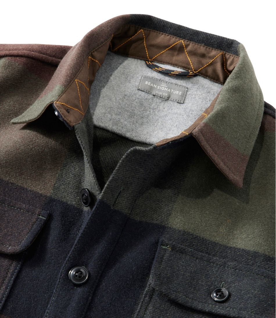 Men's Signature Wool Workshirt, Plaid - L.L.Bean Latest