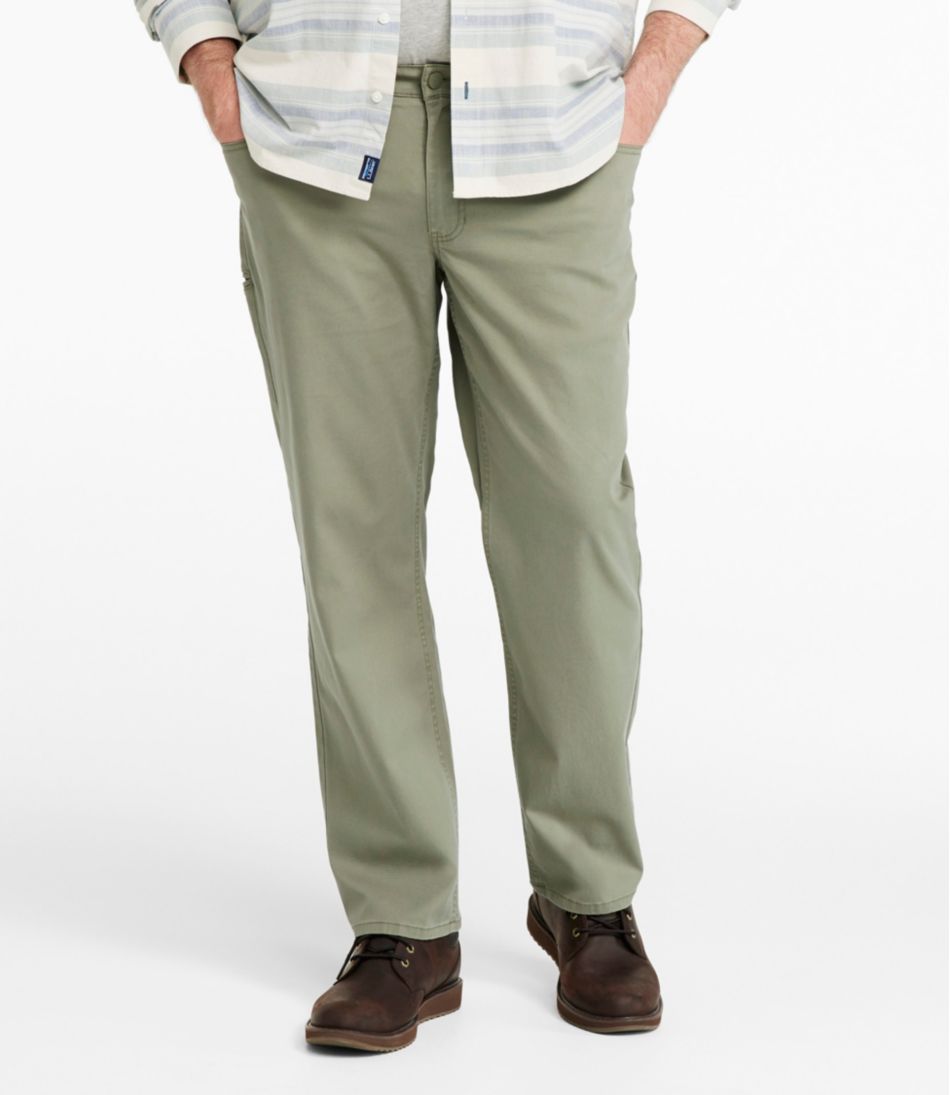 Men's BeanFlex® Performance Canvas Pants, Five-Pocket, Standard Fit, Straight Leg - L.L.Bean Recommended