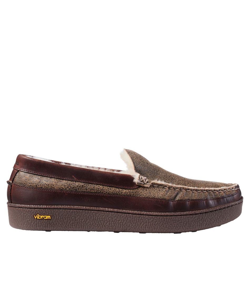 Men's Lodge Moc Vibram® Slippers, Shearling - L.L.Bean Best Seller
