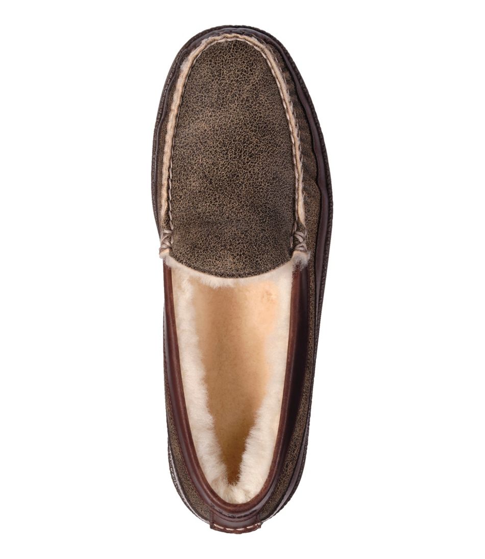 Men's Lodge Moc Vibram® Slippers, Shearling - L.L.Bean Best Seller