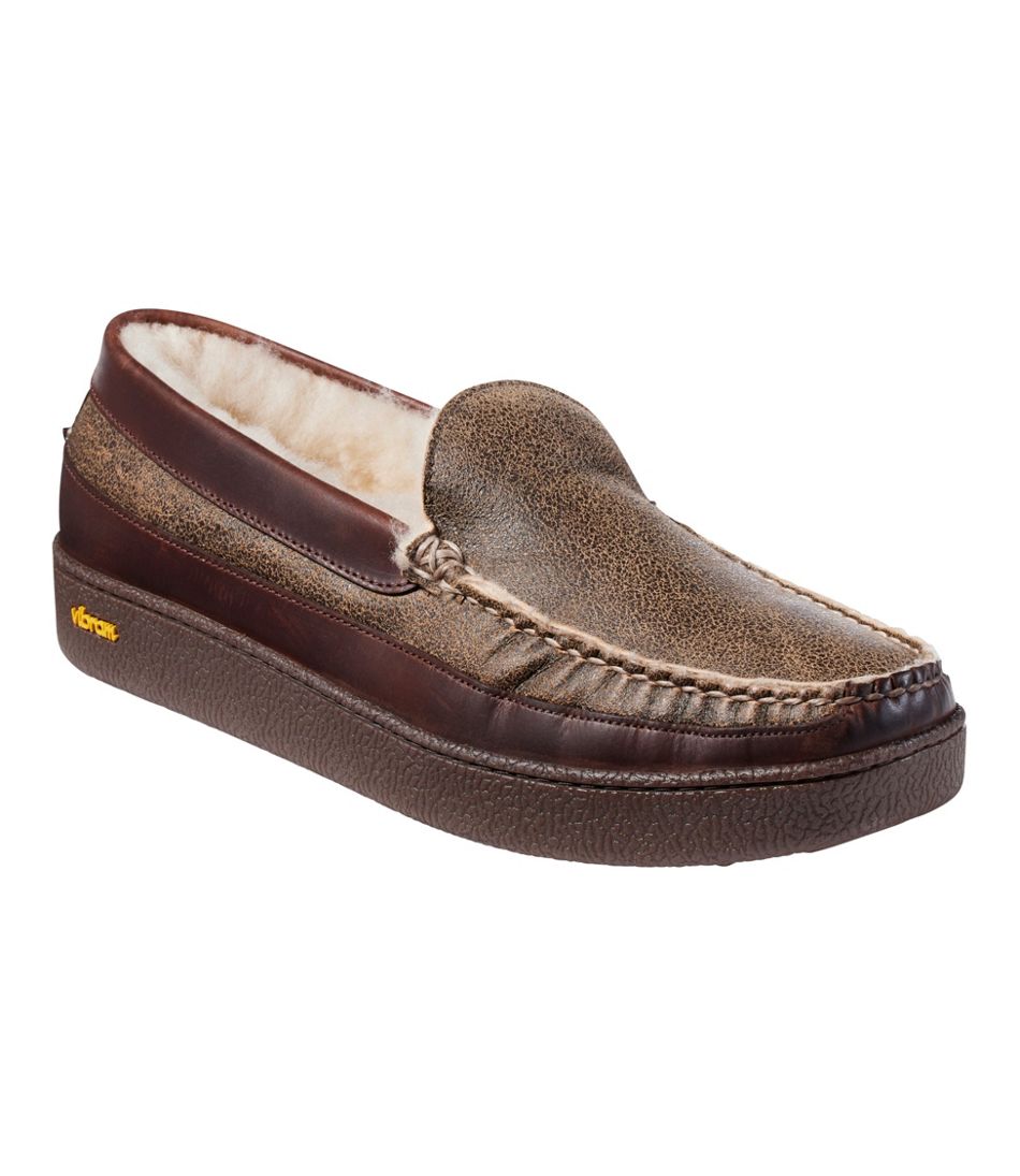 Men's Lodge Moc Vibram® Slippers, Shearling - L.L.Bean Best Seller