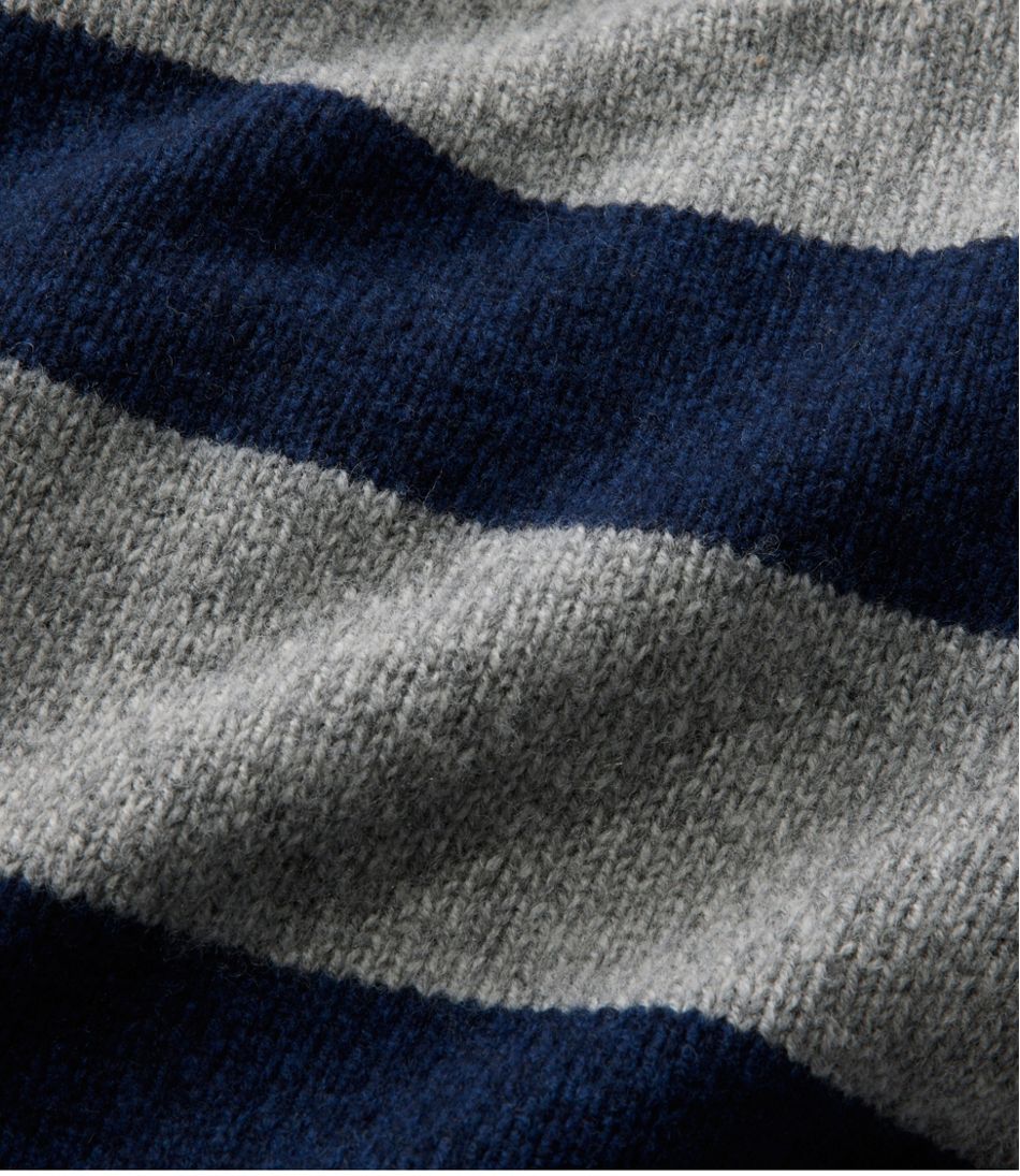 Men's Bean's Classic Ragg Wool Sweater, Rollneck, Stripe - L.L.Bean Value
