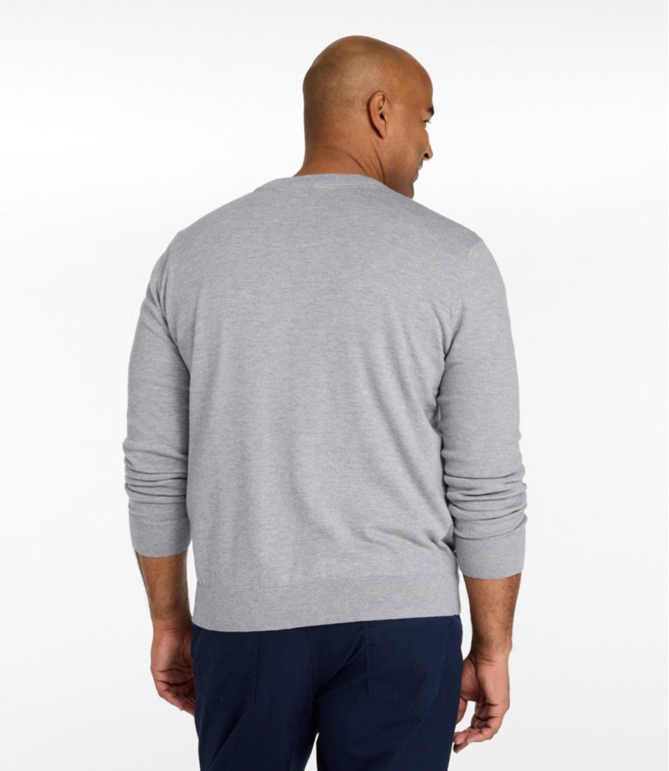 Men's All Seasons Cotton Blend Sweater, V-Neck - L.L.Bean Great Value