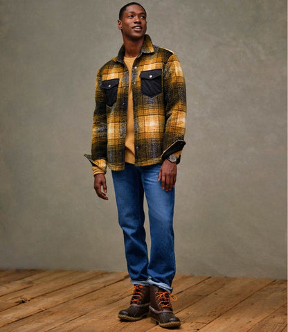 Men's Signature Mixed Media Fleece Shirt Jacket, Plaid - L.L.Bean Trusted