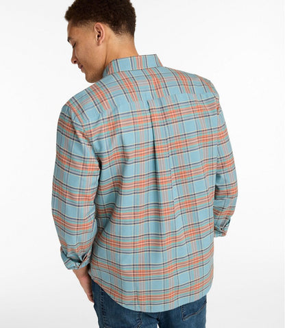 Men's Sunwashed Oxford Shirt, Slightly Fitted Untucked Fit, Plaid - L.L.Bean Customer Favorite