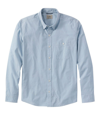 Men's Comfort Stretch Performance® Chambray Shirt, Long-Sleeve, Slightly Fitted Untucked Fit - L.L.Bean Trending