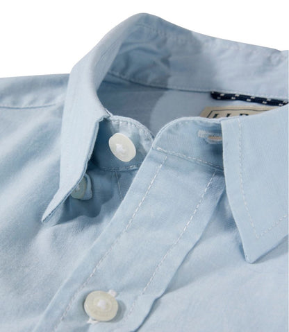 Men's Comfort Stretch Performance® Chambray Shirt, Long-Sleeve, Slightly Fitted Untucked Fit - L.L.Bean Trending