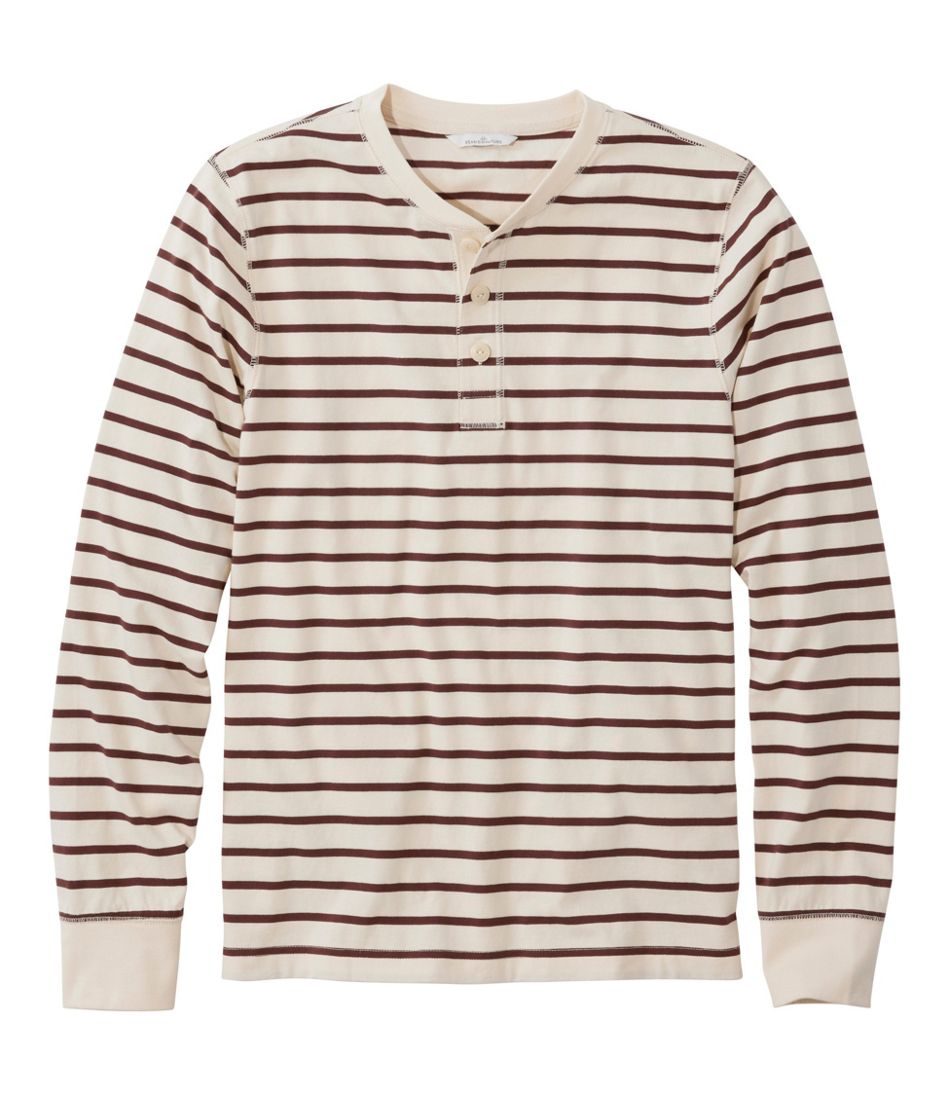 Men's Signature Northwoods Henley, Long-Sleeve, Stripe - L.L.Bean Trusted