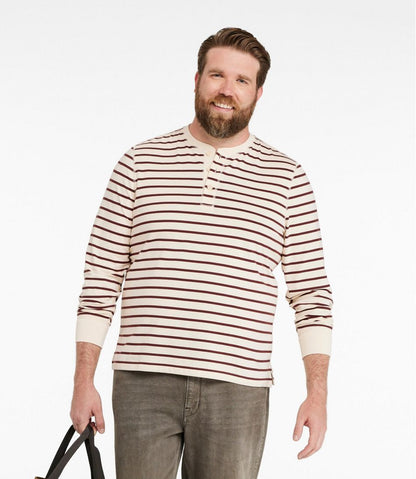 Men's Signature Northwoods Henley, Long-Sleeve, Stripe - L.L.Bean Trusted