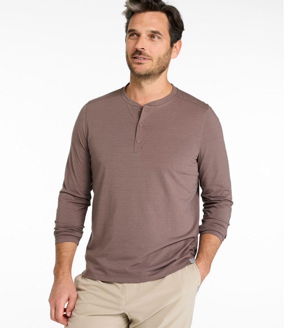 Men's Multisport Lifestyle Henley, Long-Sleeve - L.L.Bean Premium