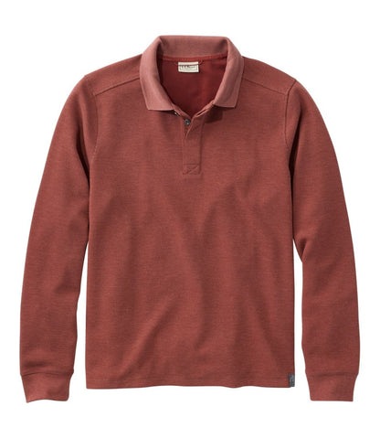 Men's Mountainside Micro Waffle Polo, Long-Sleeve - L.L.Bean New