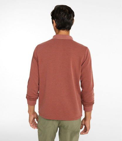 Men's Mountainside Micro Waffle Polo, Long-Sleeve - L.L.Bean New