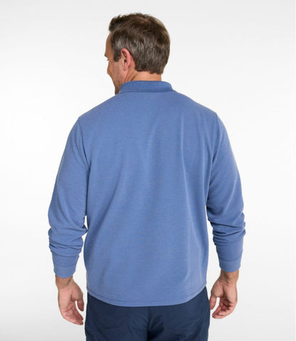 Men's Mountainside Micro Waffle Polo, Long-Sleeve - L.L.Bean New