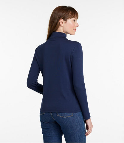 Women's Pima Cotton Turtleneck, Long-Sleeve - L.L.Bean Quality