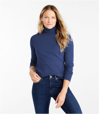 Women's L.L.Bean Interlock Turtleneck, Long-Sleeve - L.L.Bean Trusted