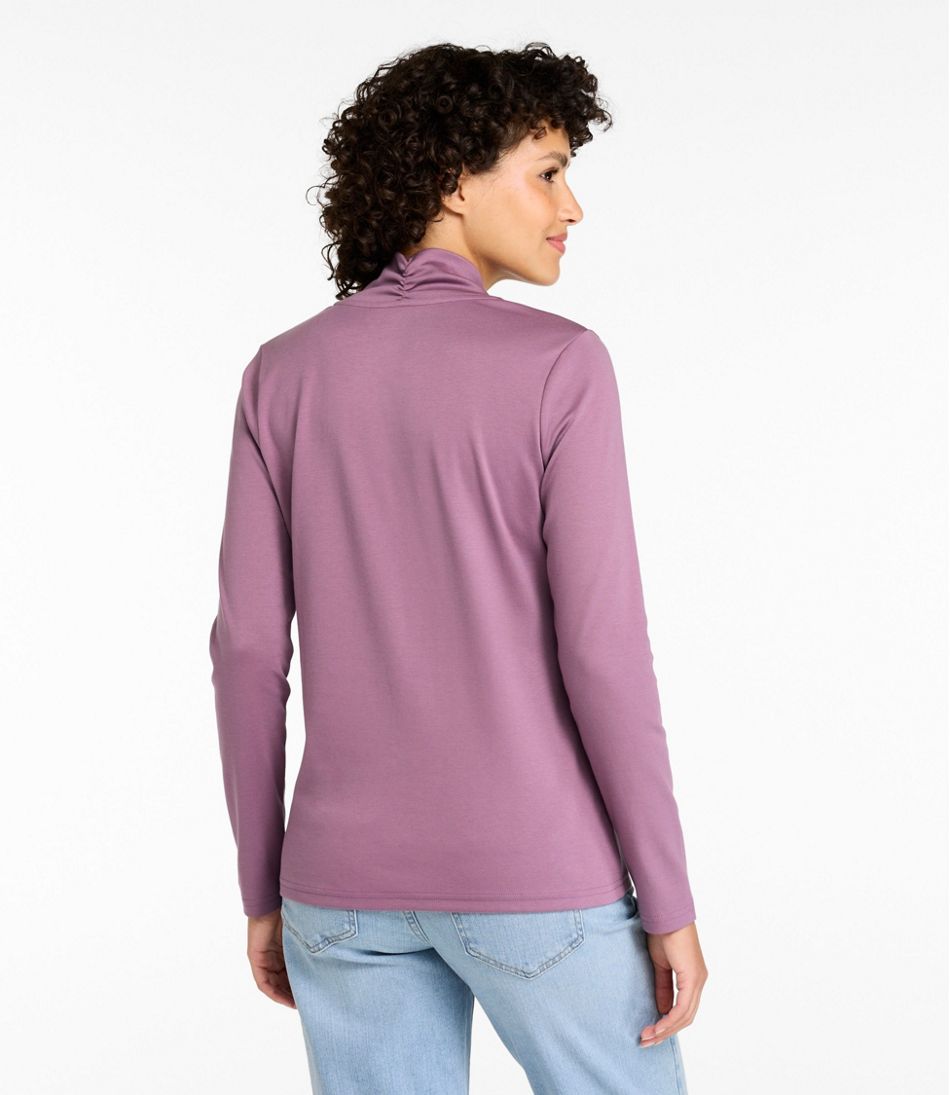 Women's Pima Cotton Tee, Shawl Long-Sleeve - L.L.Bean Customer Favorite