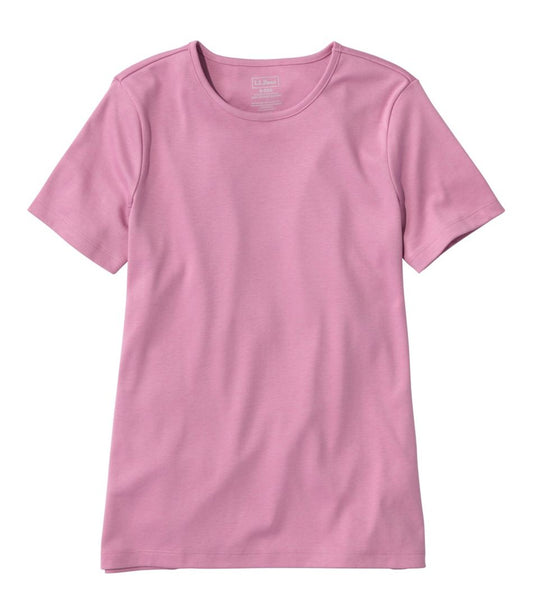 Women's Pima Cotton Tee, Short-Sleeve Crewneck - L.L.Bean Top Pick