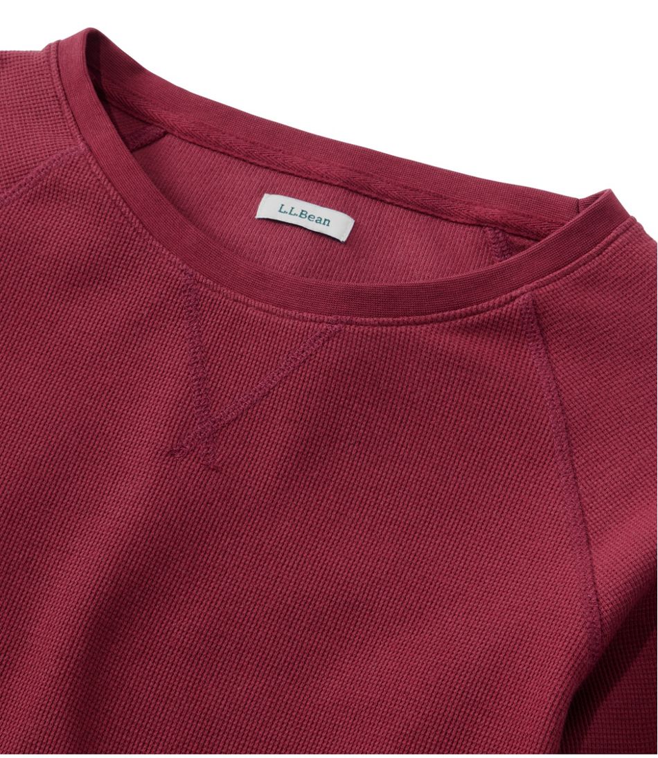 Women's Unshrinkable Mini-Waffle Tee, Long-Sleeve Crewneck - L.L.Bean Trending