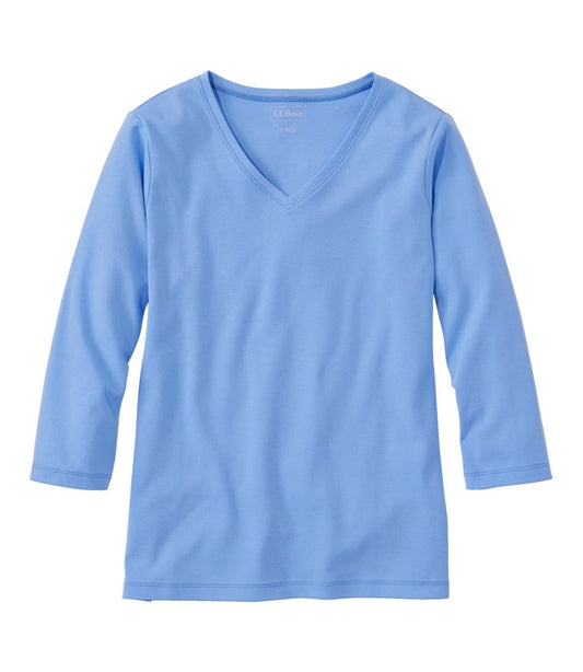 Women's L.L.Bean V-Neck, Three-Quarter-Sleeve - L.L.Bean Best Seller
