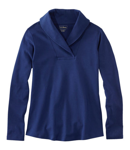 Women's L.L.Bean Pullover, Long-Sleeve Shawl Collar - L.L.Bean Signature