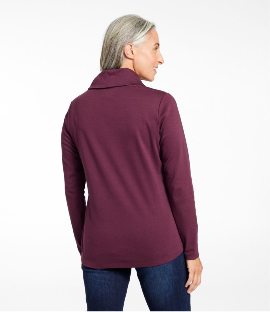 Women's L.L.Bean Pullover, Long-Sleeve Shawl Collar - L.L.Bean Signature