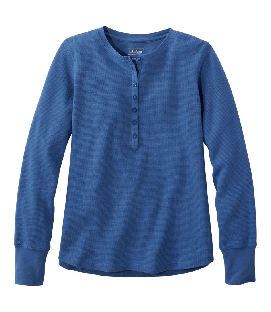 Women's Waffle-Knit Henley - L.L.Bean Classic