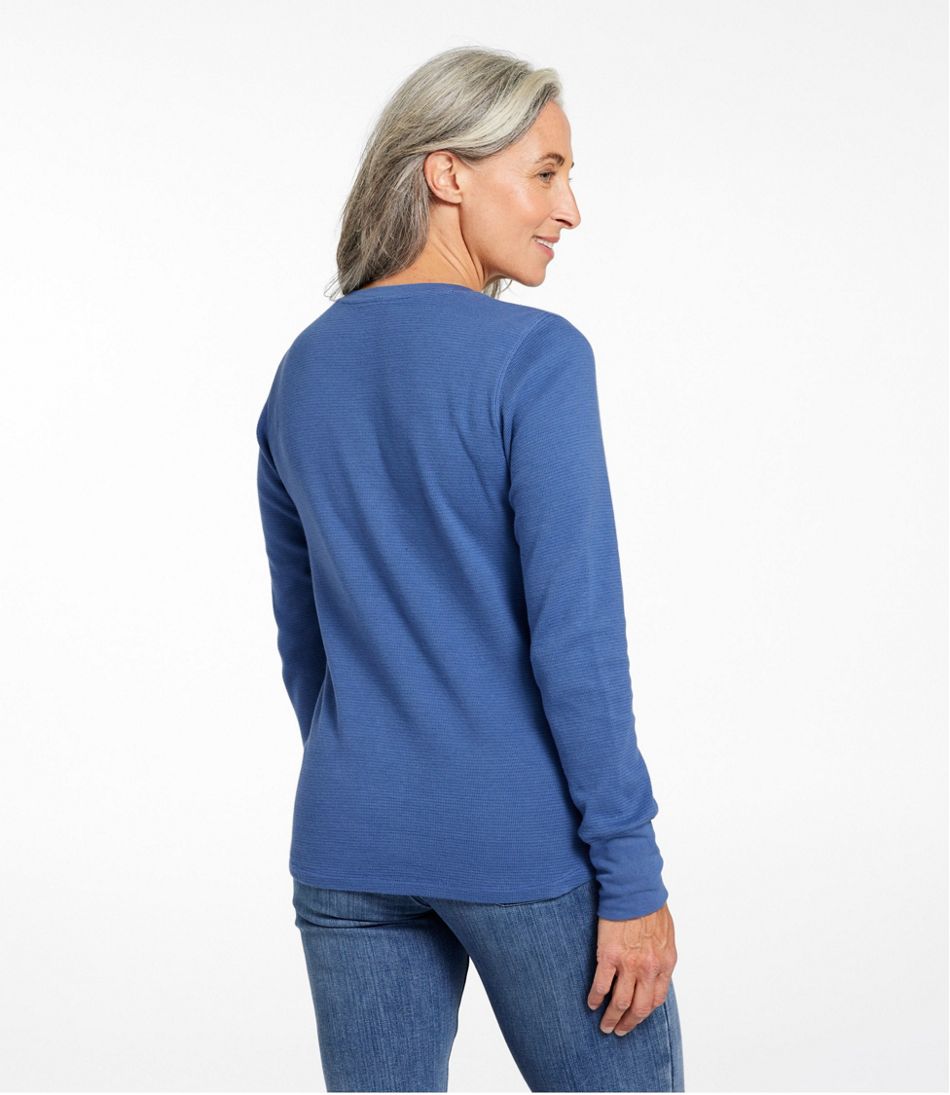 Women's Waffle-Knit Henley - L.L.Bean Classic