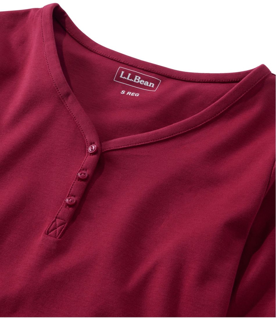 Women's L.L.Bean V-Neck Henley, Long-Sleeve - L.L.Bean Everyday