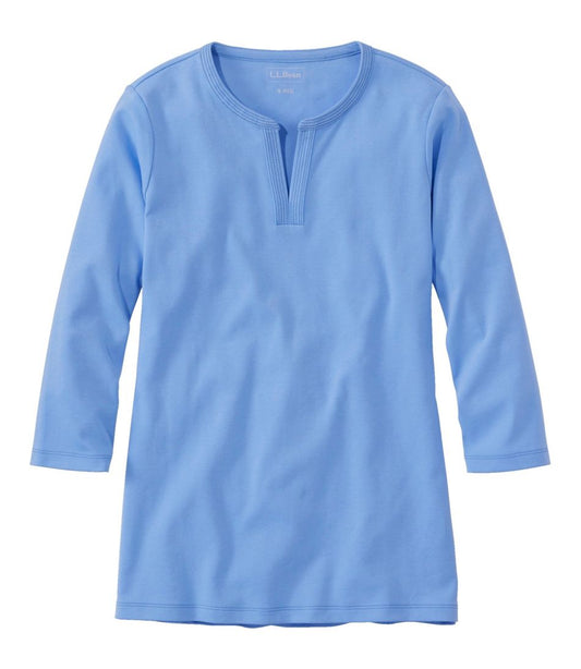 Women's L.L.Bean Tee, Three-Quarter-Sleeve Splitneck Tunic - L.L.Bean Latest