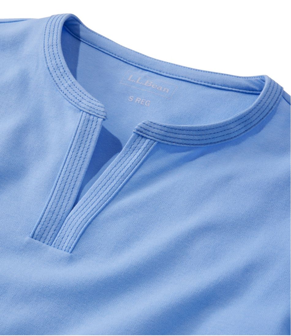 Women's L.L.Bean Tee, Three-Quarter-Sleeve Splitneck Tunic - L.L.Bean Latest