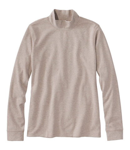 Women's L.L.Bean Interlock Mock-Turtleneck, Long-Sleeve - L.L.Bean Quality