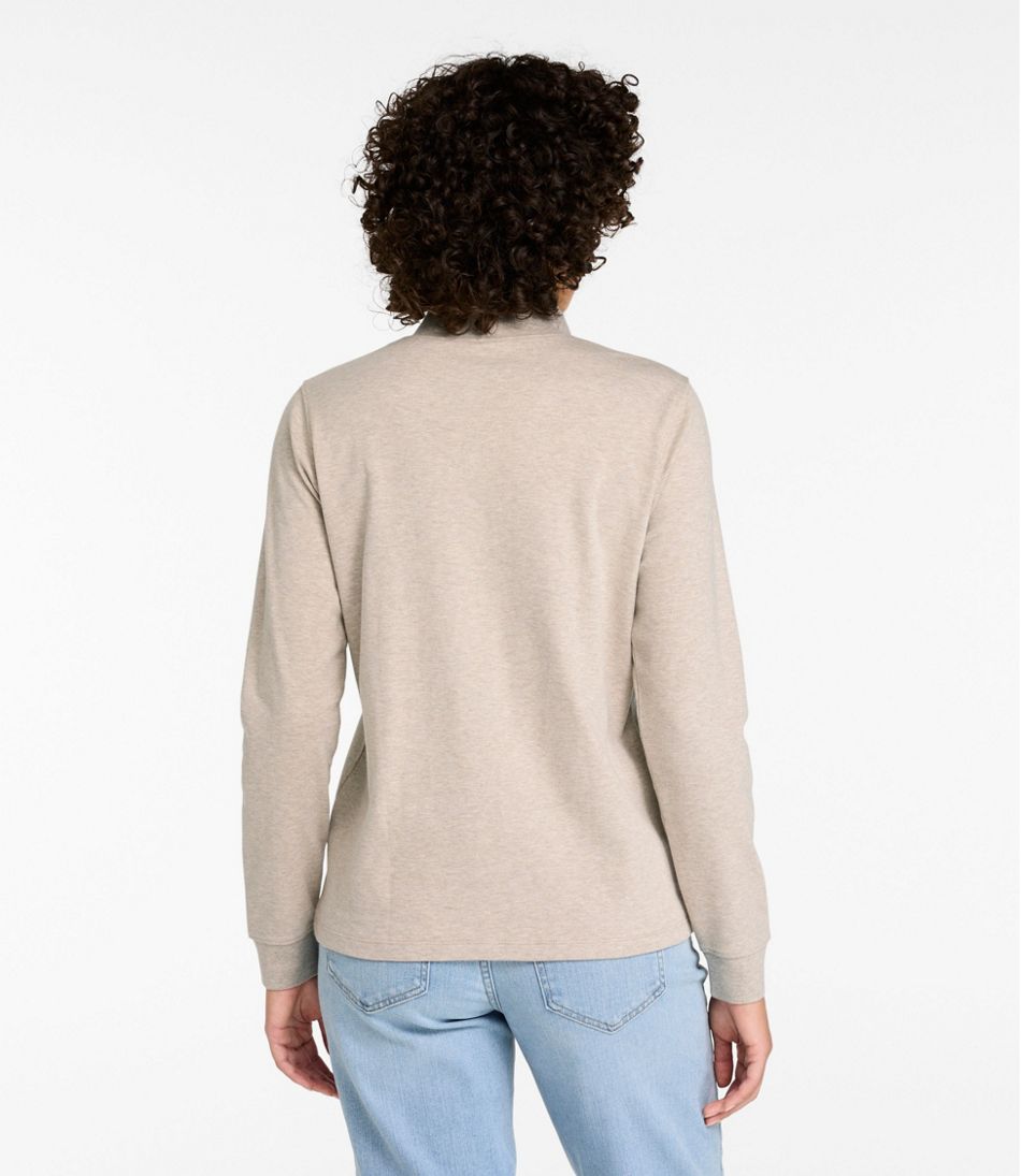 Women's L.L.Bean Interlock Mock-Turtleneck, Long-Sleeve - L.L.Bean Quality