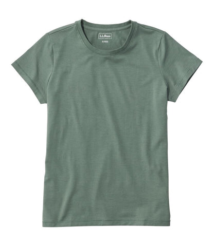 Women's Soft Stretch Supima-Blend Tee, Crewneck Short-Sleeve - L.L.Bean Top Pick