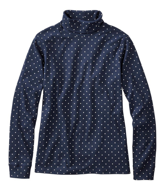 Women's L.L.Bean Interlock Turtleneck, Long-Sleeve Allover Print - L.L.Bean Trending