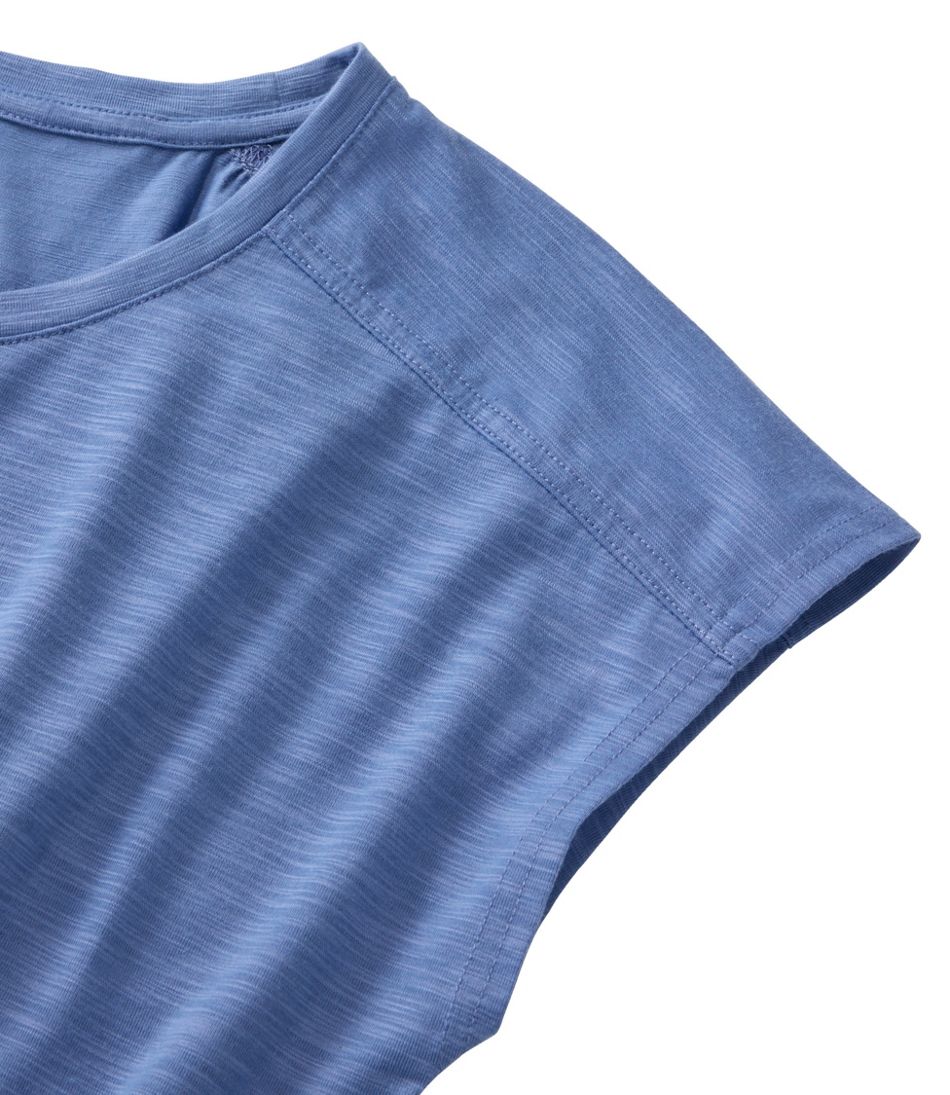 Women's Streamside Tee, Short-Sleeve Ruched Crew - L.L.Bean Best Seller