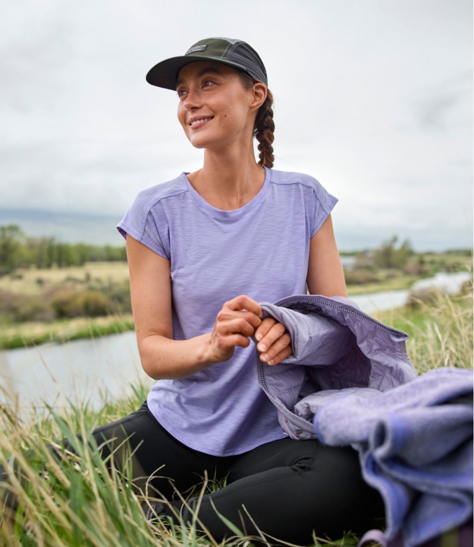 Women's Streamside Tee, Short-Sleeve Ruched Crew - L.L.Bean Best Seller