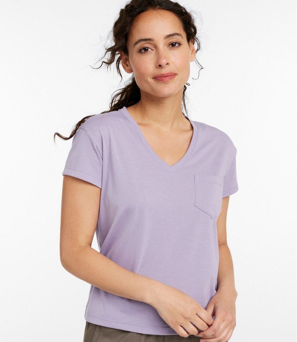Women's Vista Camp Tee, Short-Sleeve V-Neck - L.L.Bean Signature