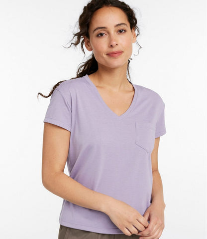Women's Vista Camp Tee, Short-Sleeve V-Neck - L.L.Bean Signature