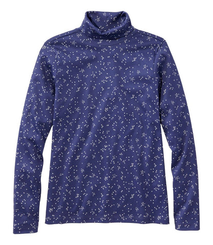 Women's Pima Cotton Turtleneck, Long-Sleeve Print - L.L.Bean Classic