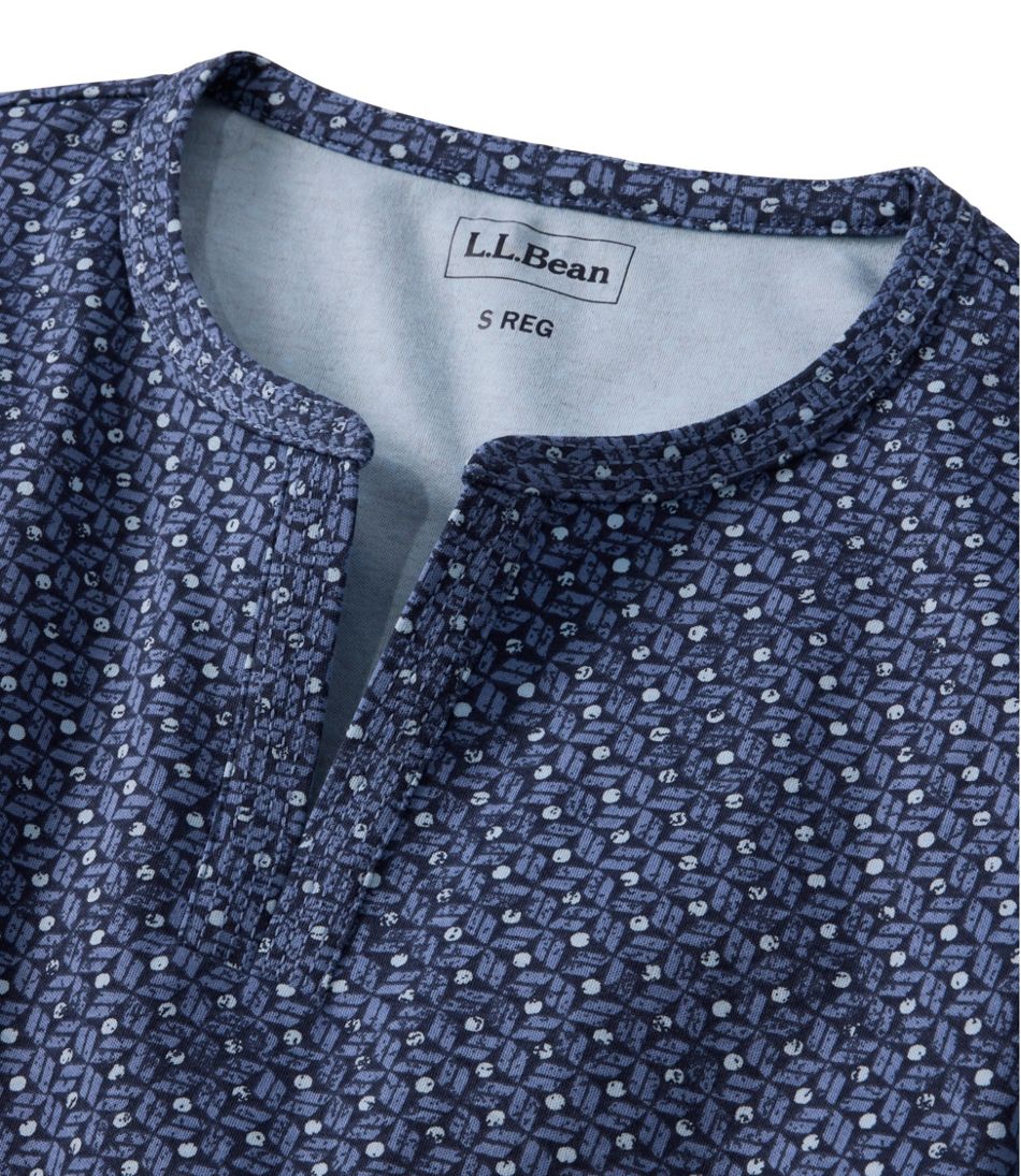 Women's L.L.Bean Tee, Three-Quarter-Sleeve Splitneck Tunic Print - L.L.Bean Value