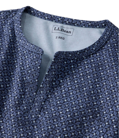 Women's L.L.Bean Tee, Three-Quarter-Sleeve Splitneck Tunic Print - L.L.Bean Value