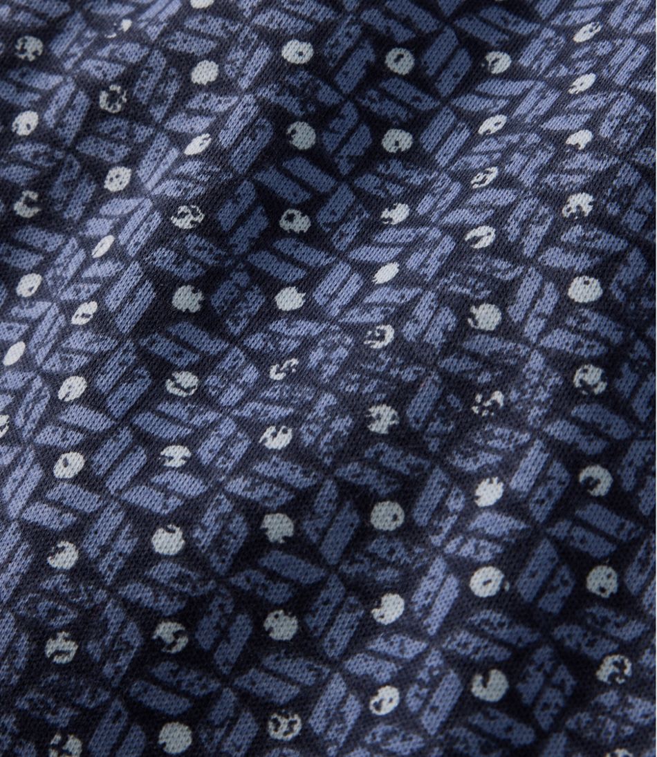 Women's L.L.Bean Tee, Three-Quarter-Sleeve Splitneck Tunic Print - L.L.Bean Value
