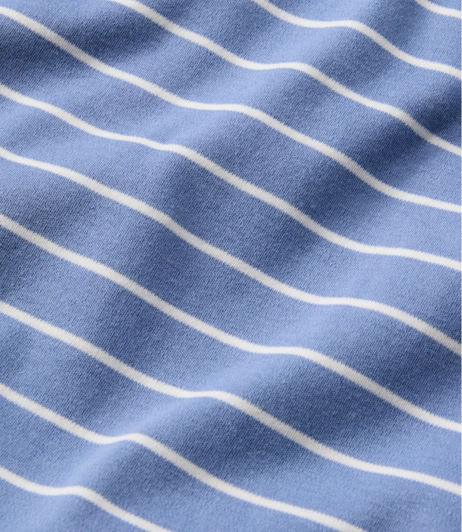 Women's L.L.Bean V-Neck Henley, Long-Sleeve Stripe - L.L.Bean Quality