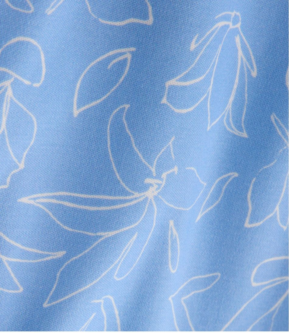 Women's Pima Cotton Tunic, Three-Quarter-Sleeve Splitneck Print - L.L.Bean Trusted