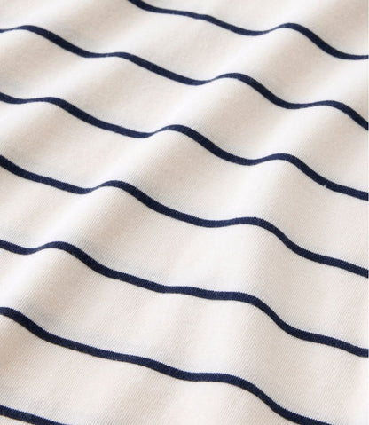 Women's Soft Stretch Supima-Blend Tee, Turtleneck Stripe - L.L.Bean Customer Favorite
